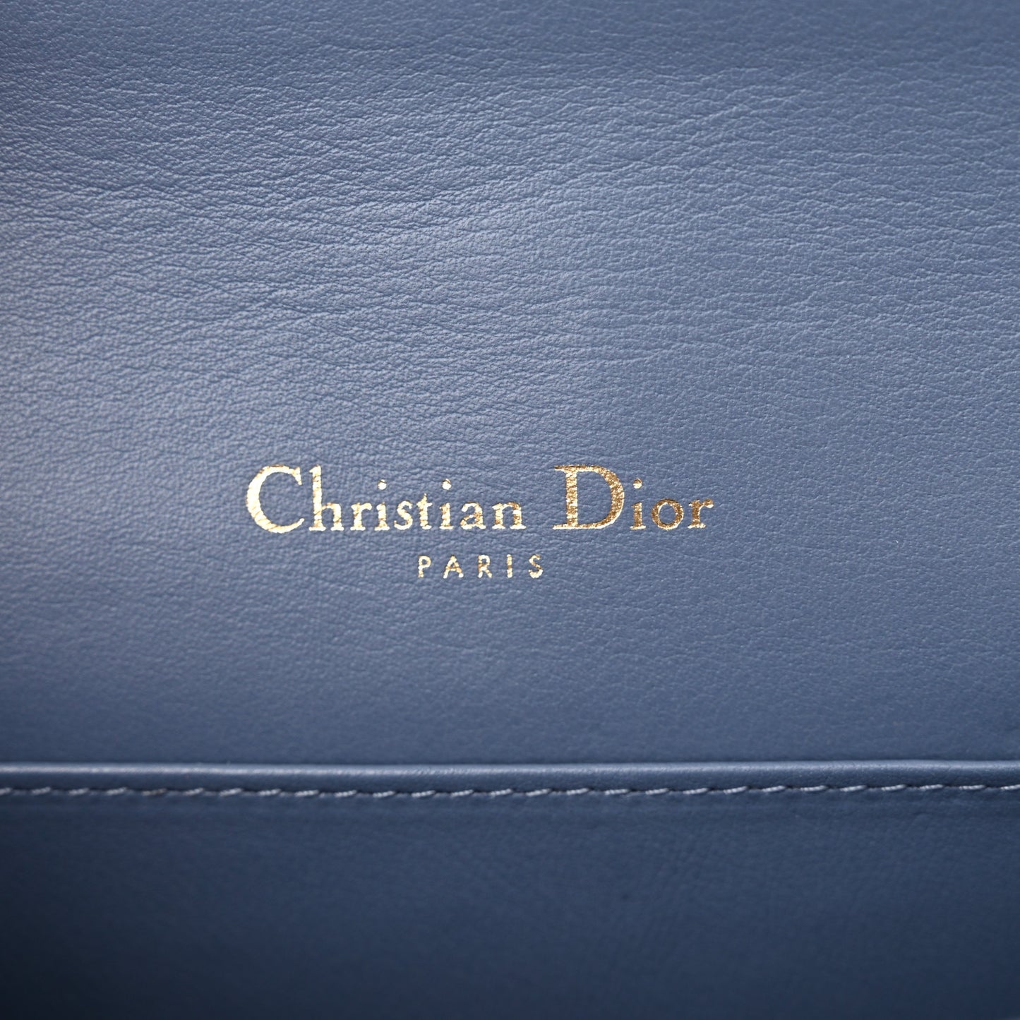 Patent Cannage Lady Dior Convertible Clutch Cloud Blue