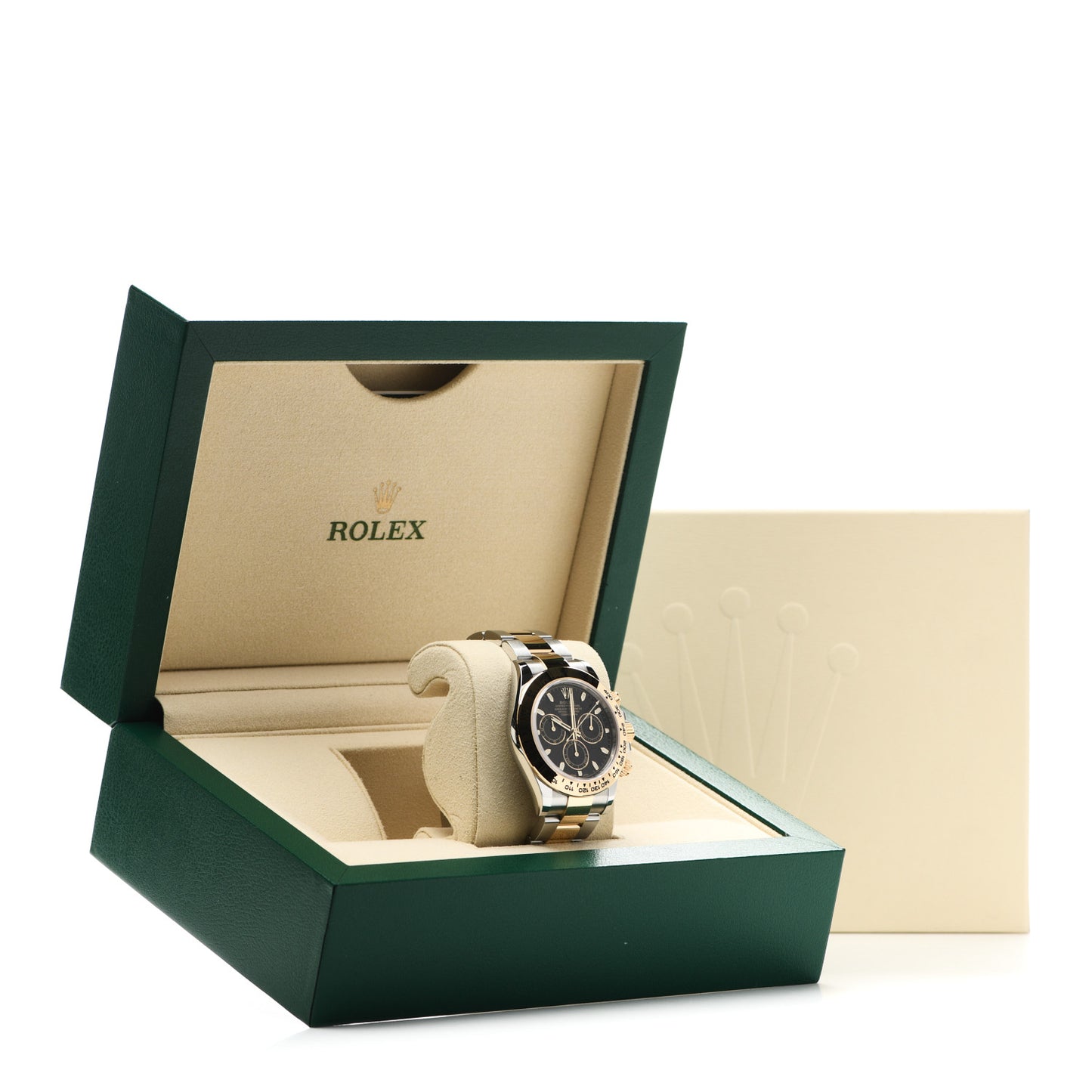 Stainless Steel 18K Yellow Gold 40mm Oyster Perpetual Cosmograph Daytona Watch Black 116503