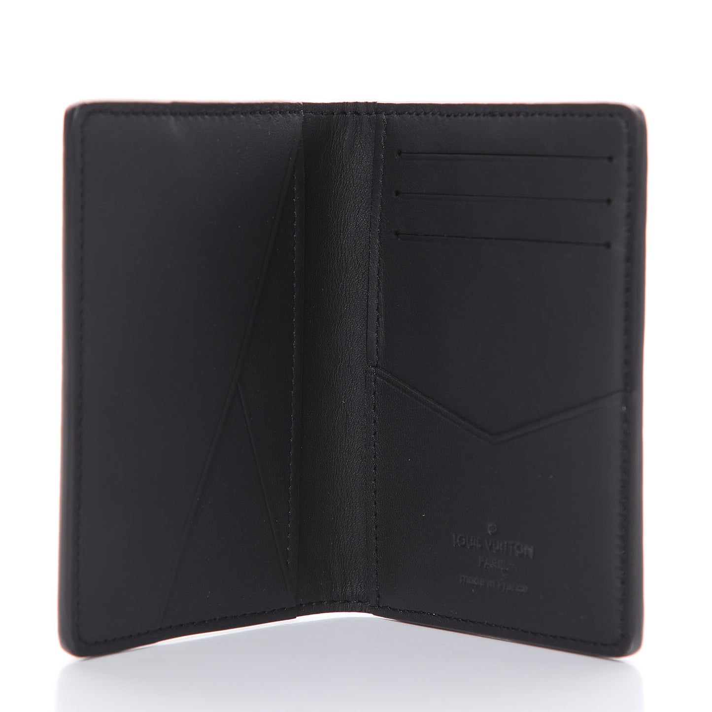 Calfskin Monogram Shadow Pocket Organizer Black