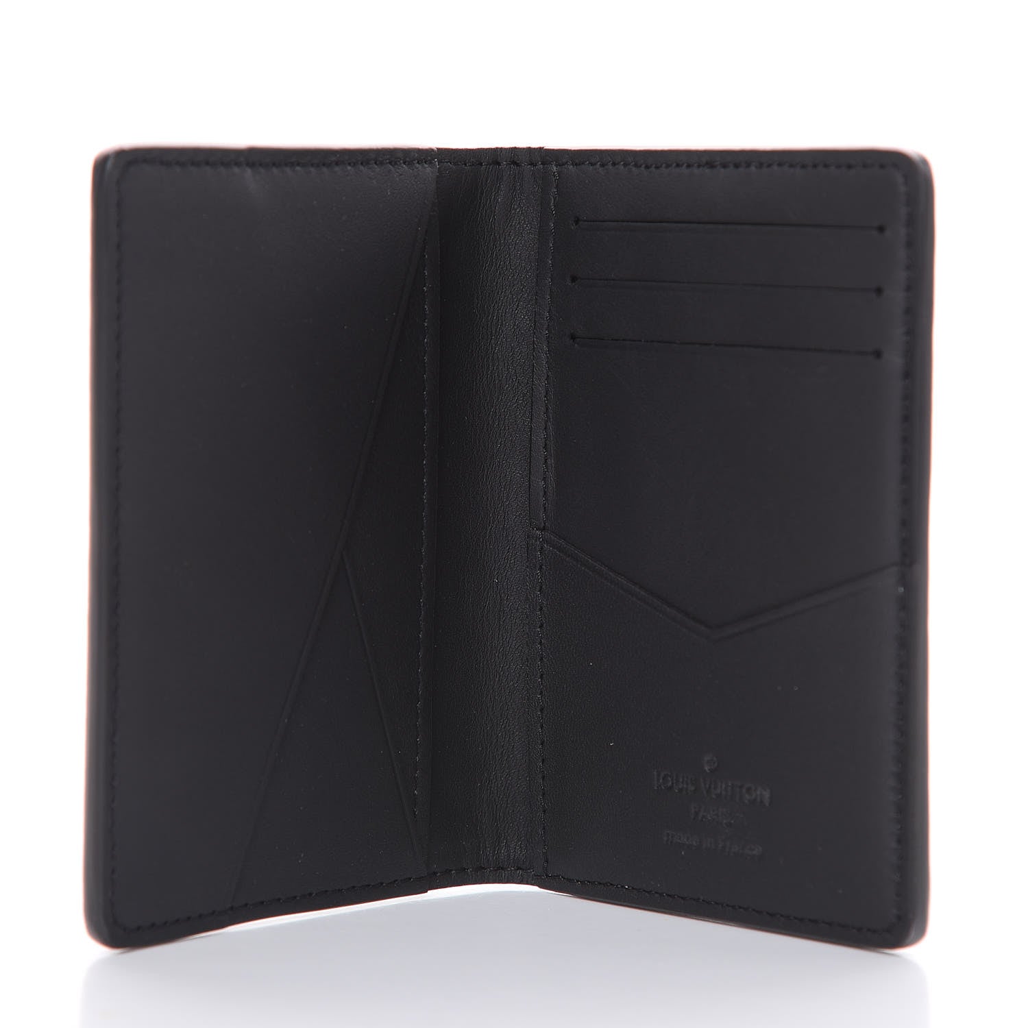Louis Vuitton Calfskin Monogram Shadow Pocket Organizer Black 5 of 6