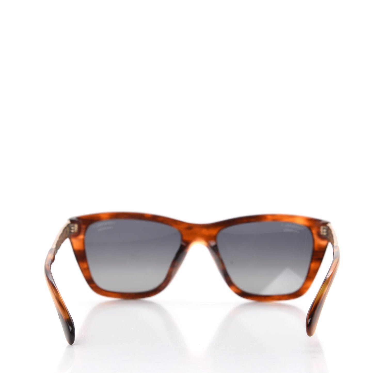 Acetate Metal Rectangle Sunglasses 5442-A Tortoise