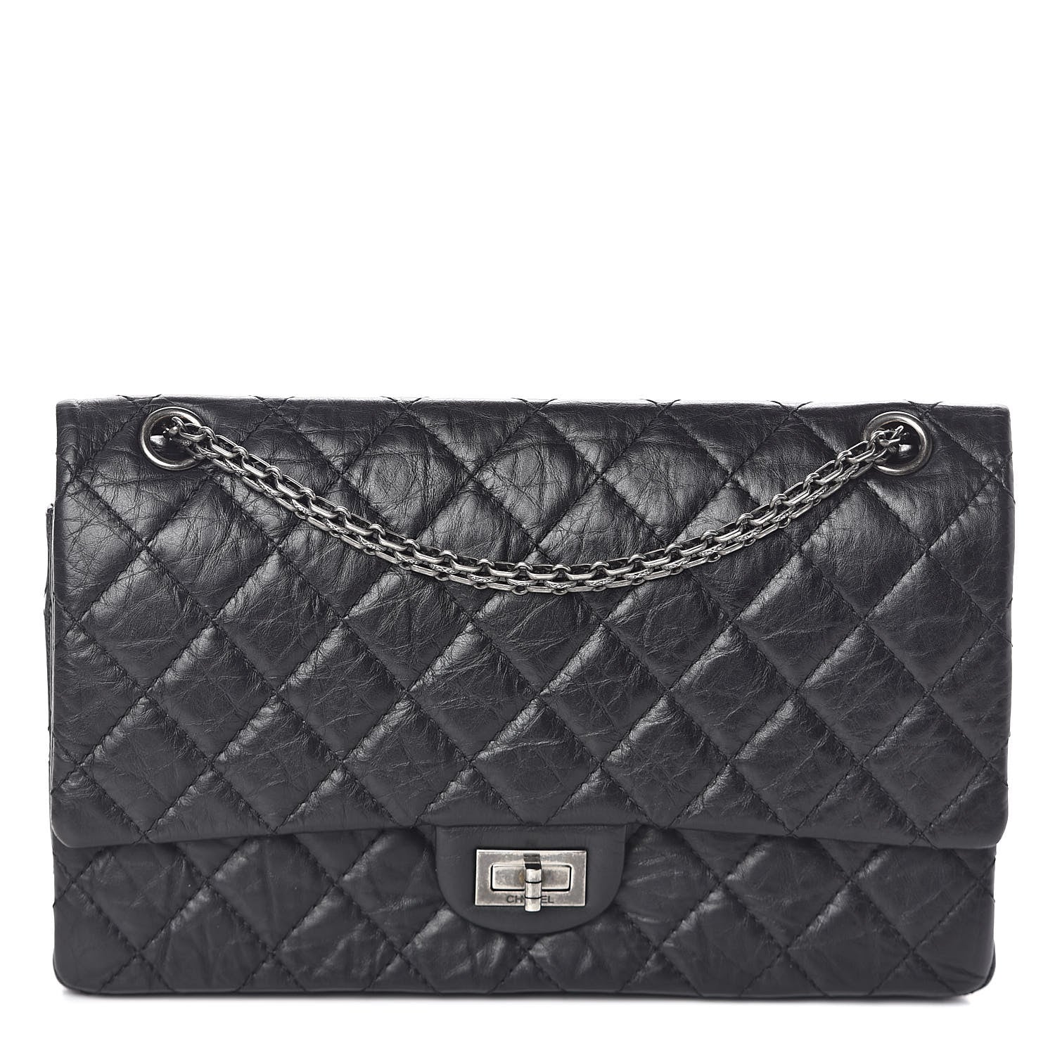 Chanel Aged Calfskin Quilted 2.55 Reissue 226 Flap Black 1 of 10