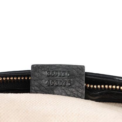 Gucci Pebbled Calfskin Small Soho Top Handle Bag Black 7 of 7