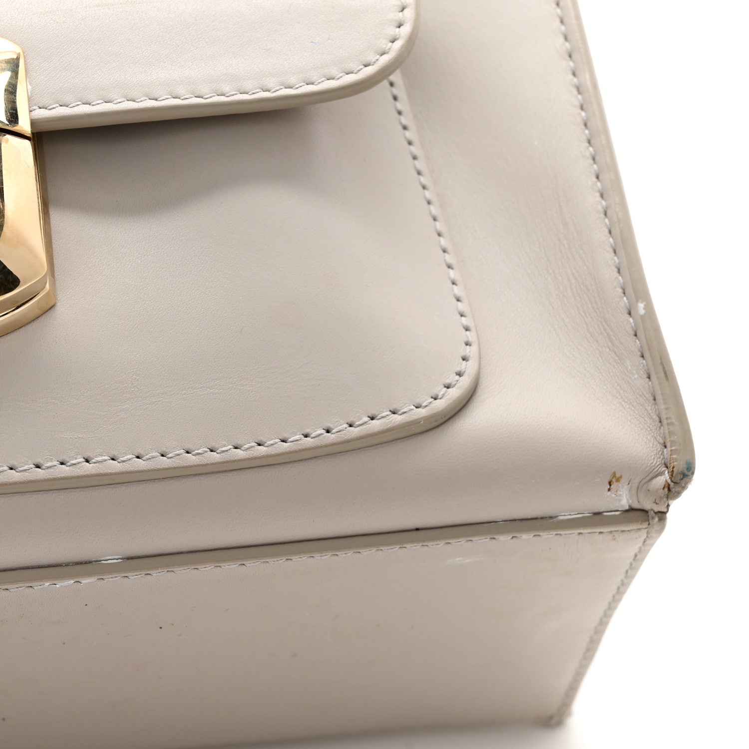 Balenciaga Calfskin Padlock Mini All Afternoon Tote Gris Glace 14 of 20