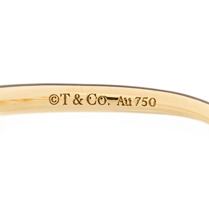 Tiffany 18K Yellow Gold Mini Paloma's Graffiti Love Ring 53 6.5 5 of 6