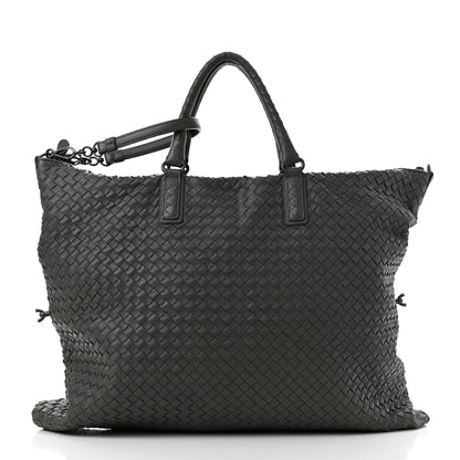 Bottega Veneta Nappa Intrecciato Maxi Convertible Tote Grey 3 of 11