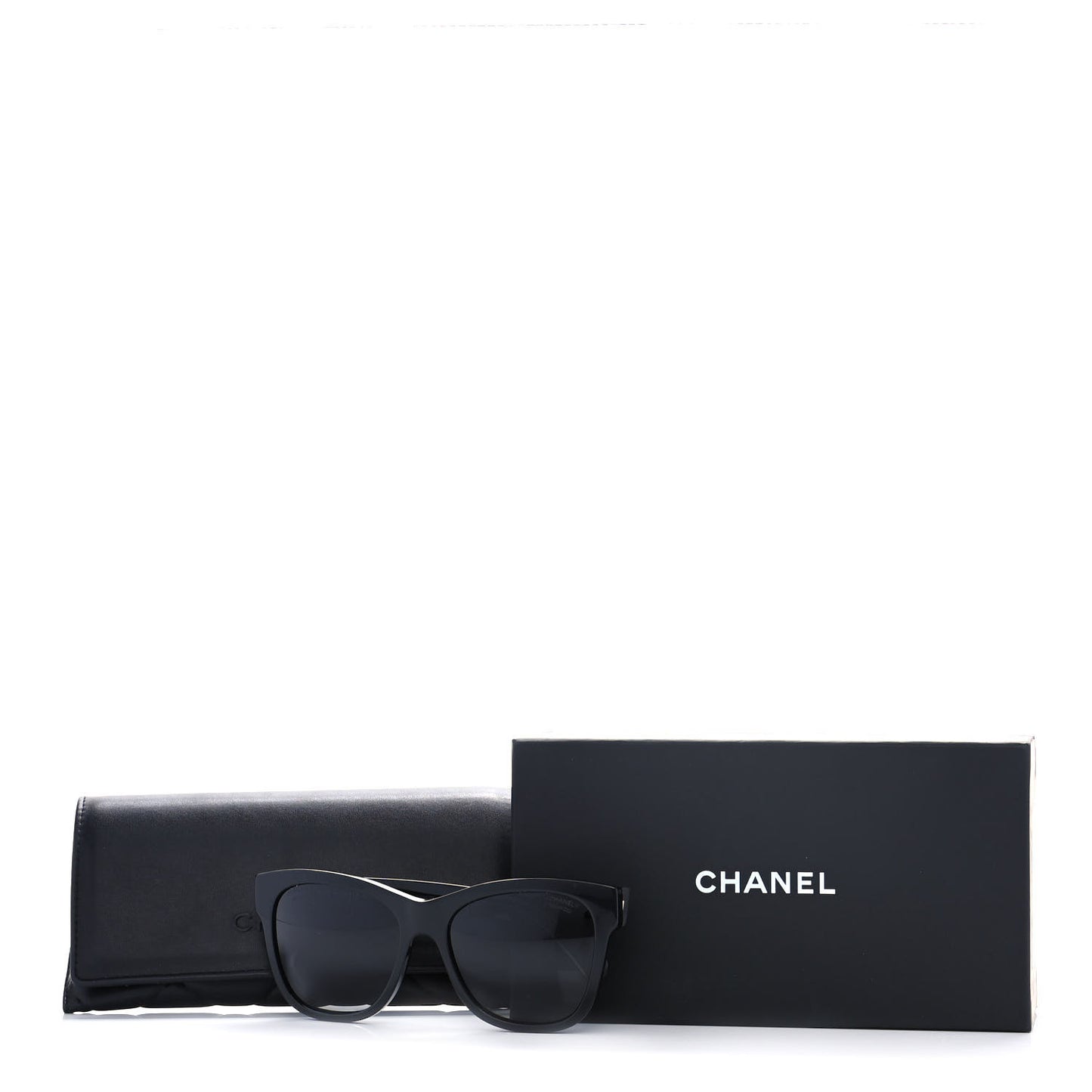 Acetate Polarized Square CC Sunglasses 5380 Black
