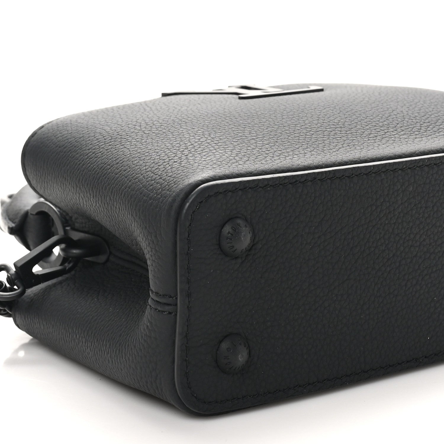 Louis Vuitton Matte Taurillon Capucines East West Mini All Black 8 of 9