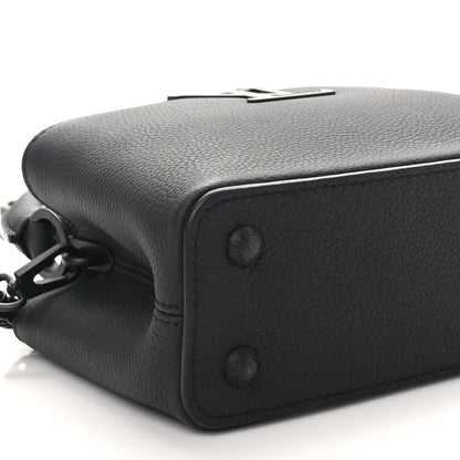 Louis Vuitton Matte Taurillon Capucines East West Mini All Black 8 of 9