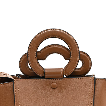 Mulberry Silky Calfskin Mini Rider's Top Handle Bag Teak 11 of 12