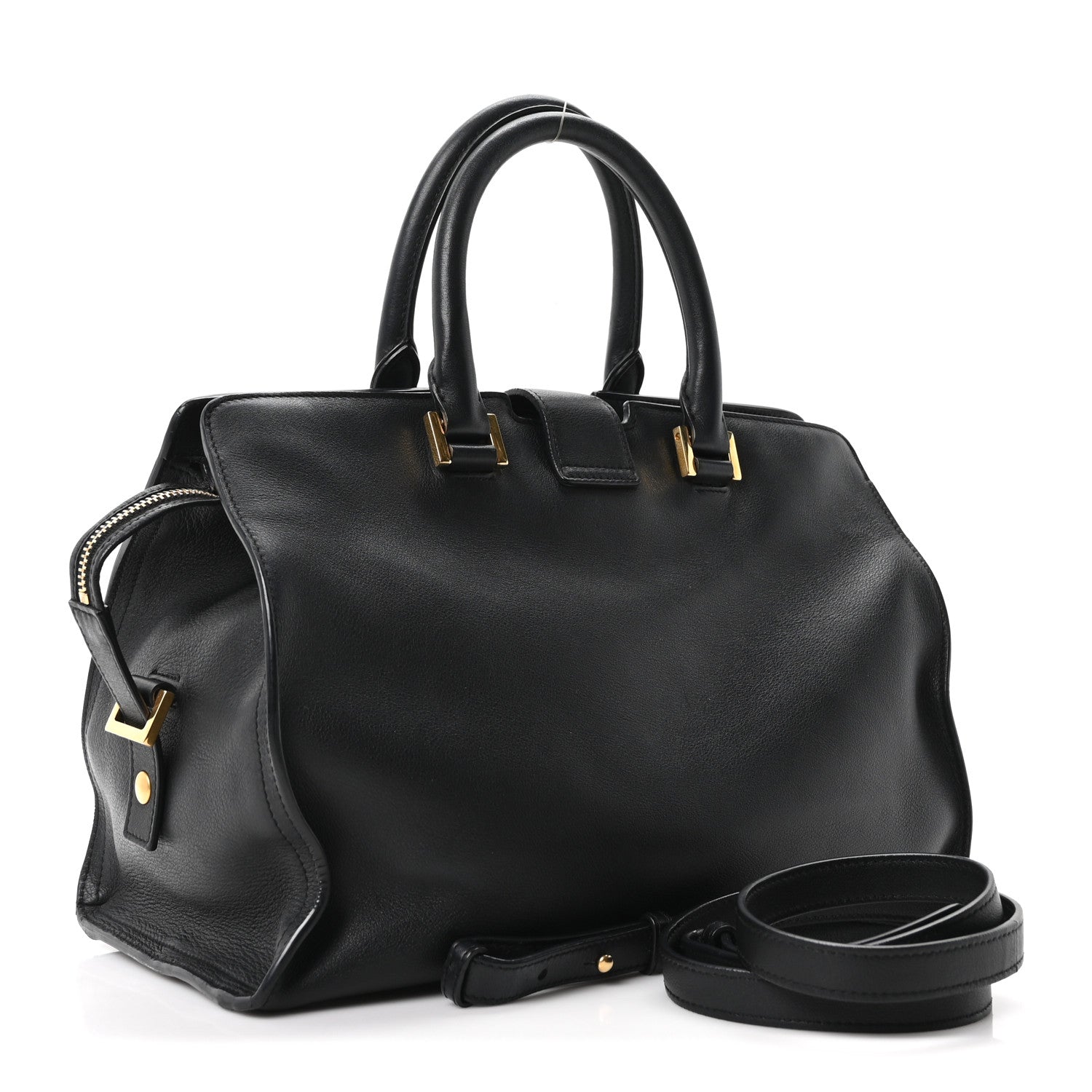 Saint Laurent Calfskin Small Classic Y Cabas Black 3 of 10
