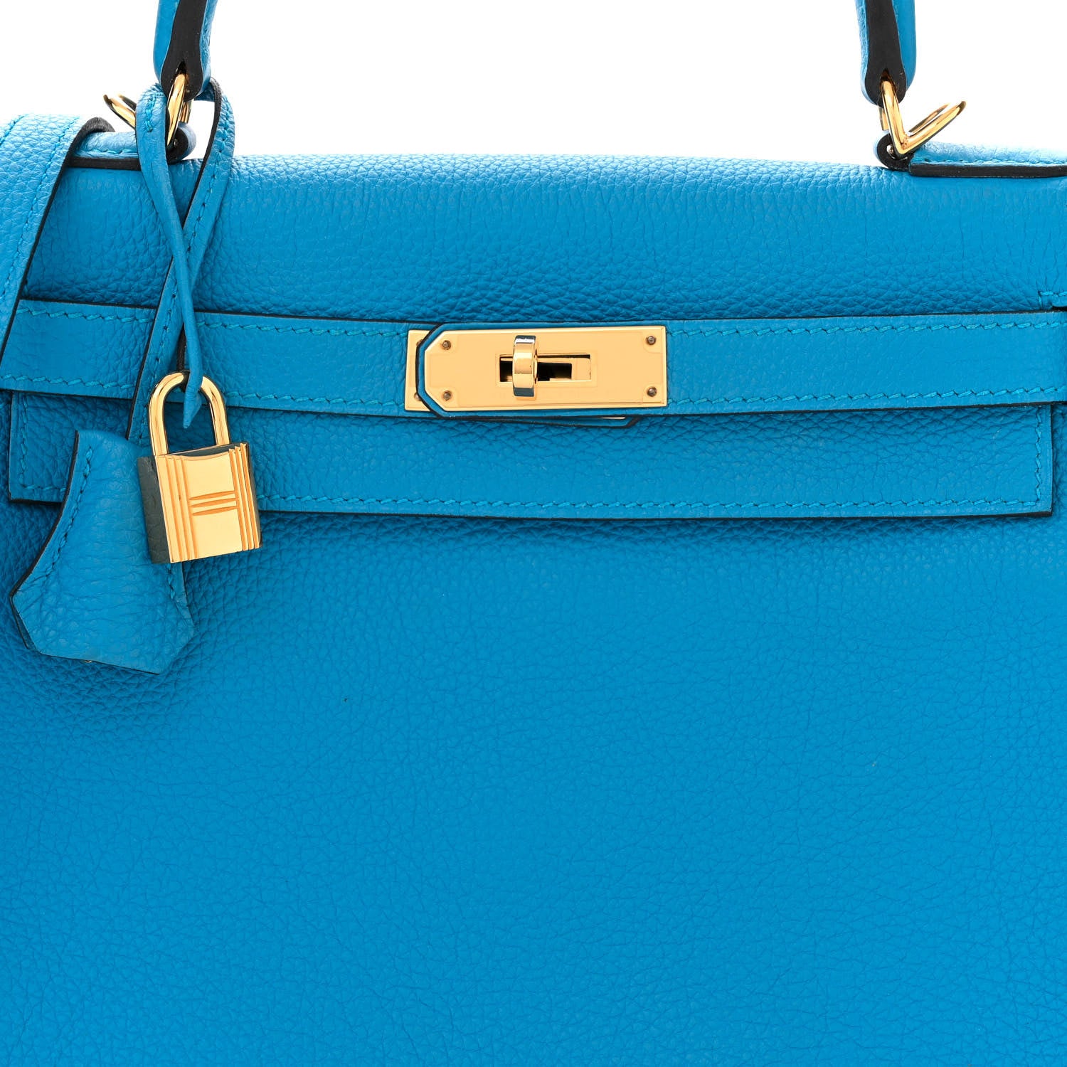 Hermes Togo Kelly Retourne 28 Bleu Zanzibar 8 of 11