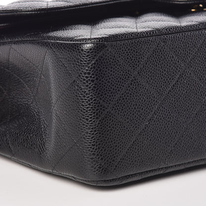 Chanel Caviar Quilted Jumbo Double Flap Black 8 of 9
