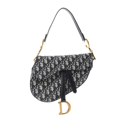 Christian Dior Oblique Saddle Bag Blue 1 of 10