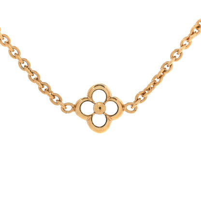 Louis Vuitton Metal Flowerful Choker Necklace Gold 4 of 7