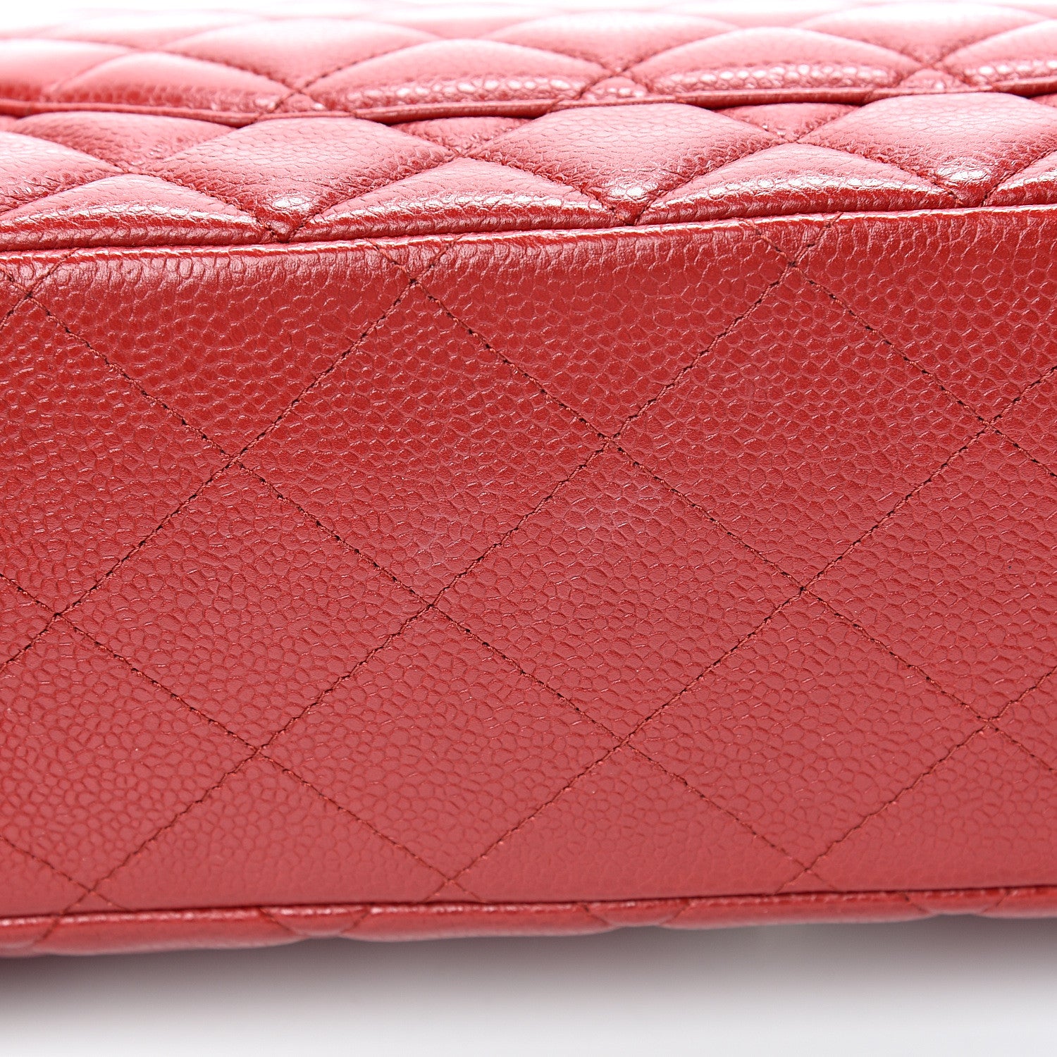 Chanel Caviar Quilted Maxi Double Flap Red 18 of 21