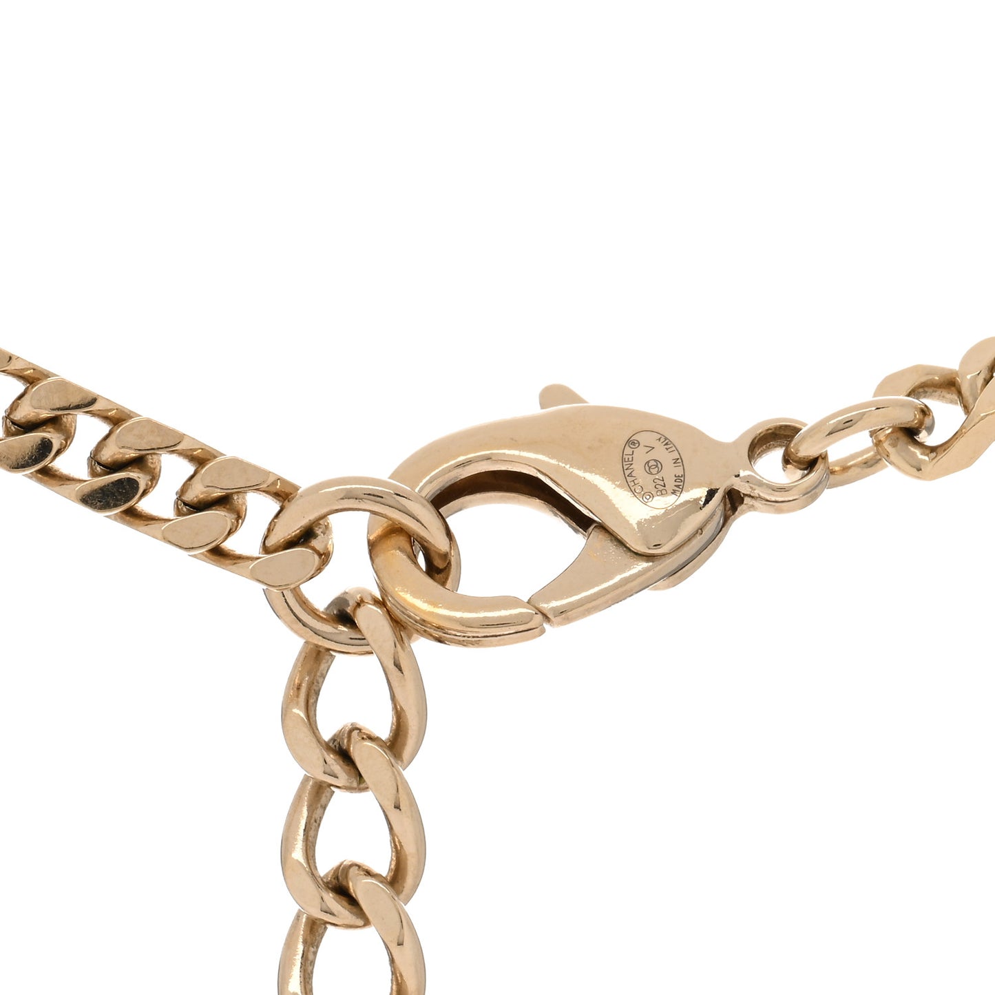 Crystal Chain CC Choker Gold Silver
