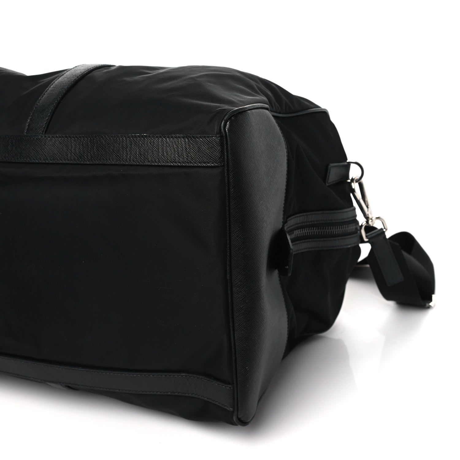 Prada Tessuto Nylon Saffiano Duffle Black 8 of 9