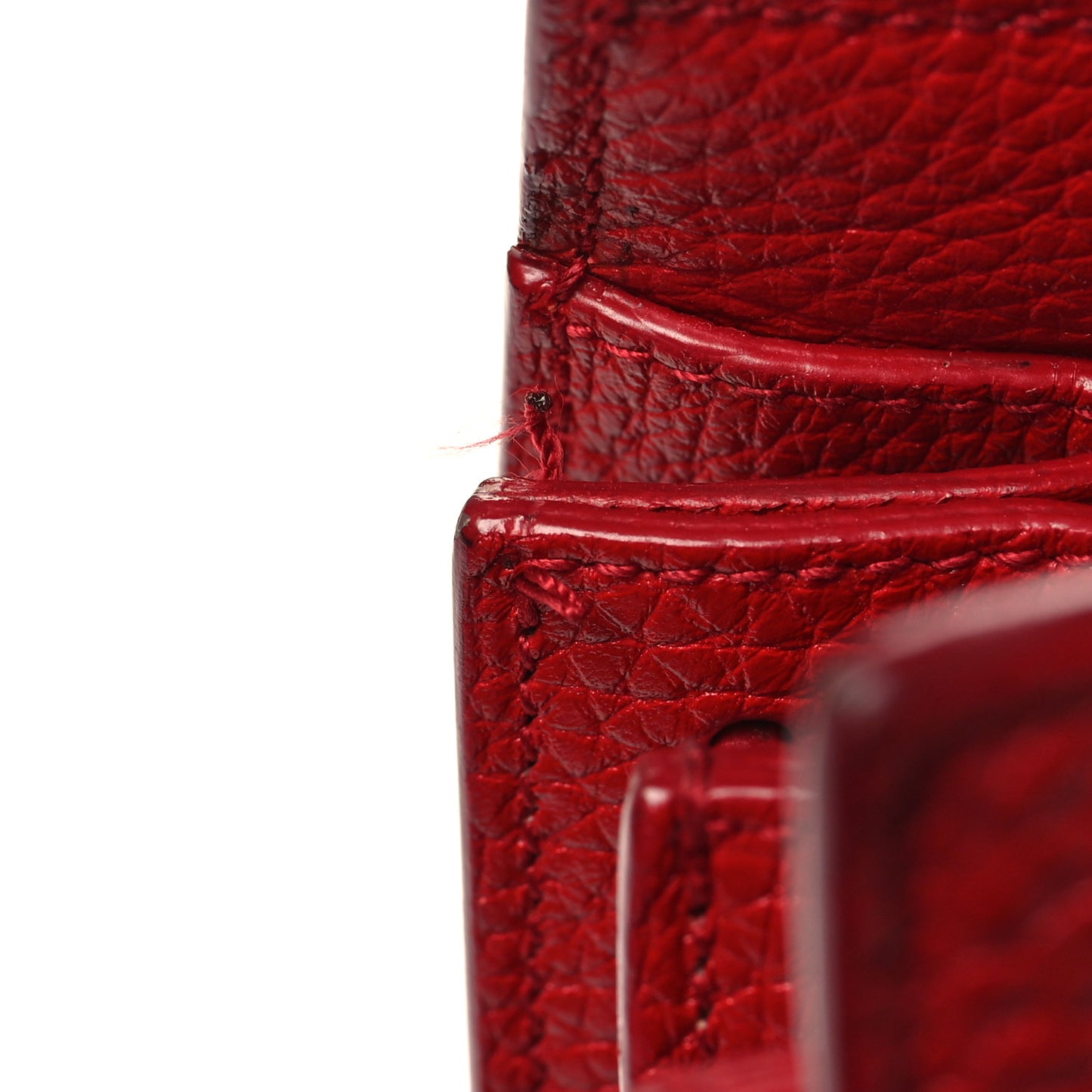 Grained Calfskin Small Sac De Jour Lipstick Red