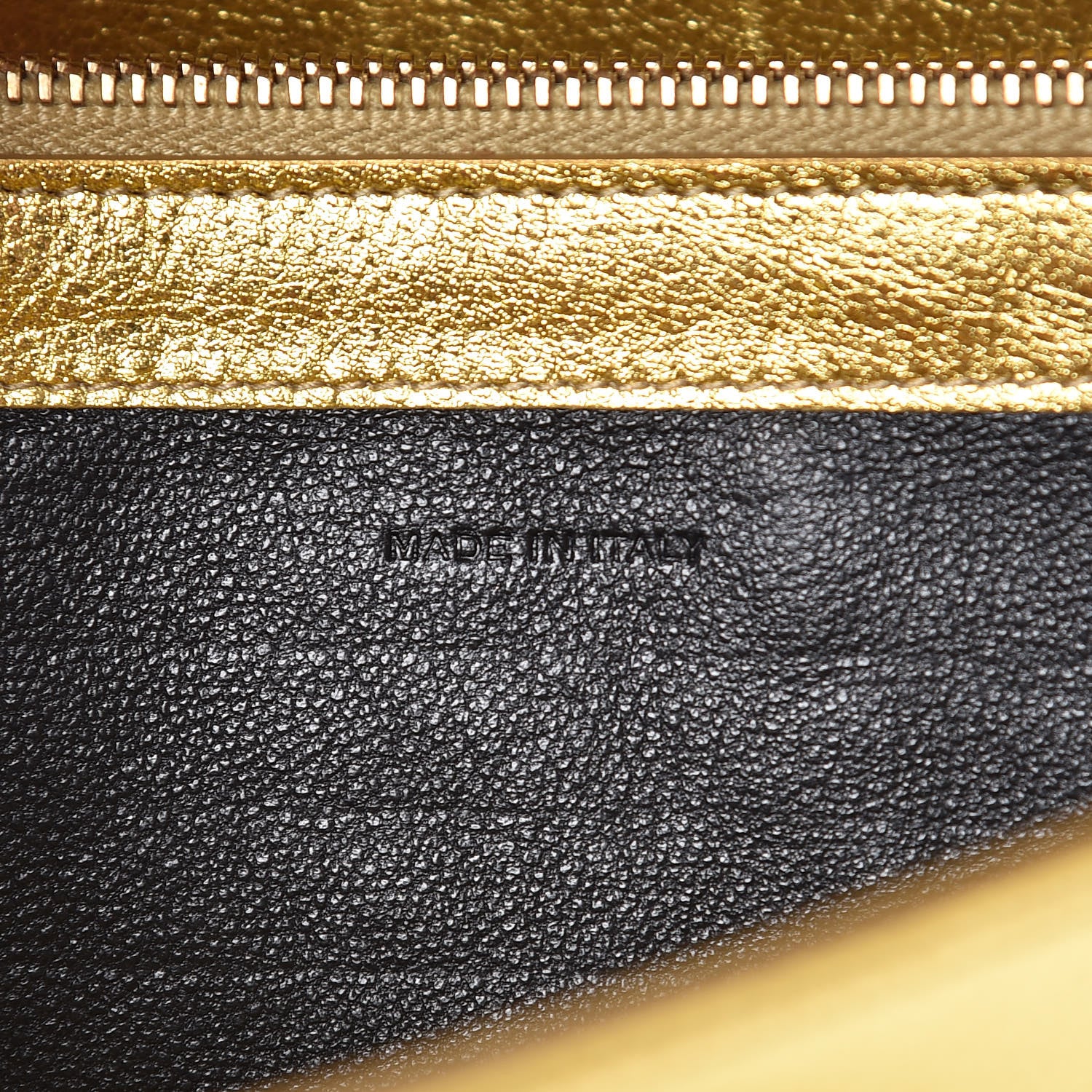 Saint Laurent Metallic Calfskin Monogram Chain Wallet Gold 6 of 15