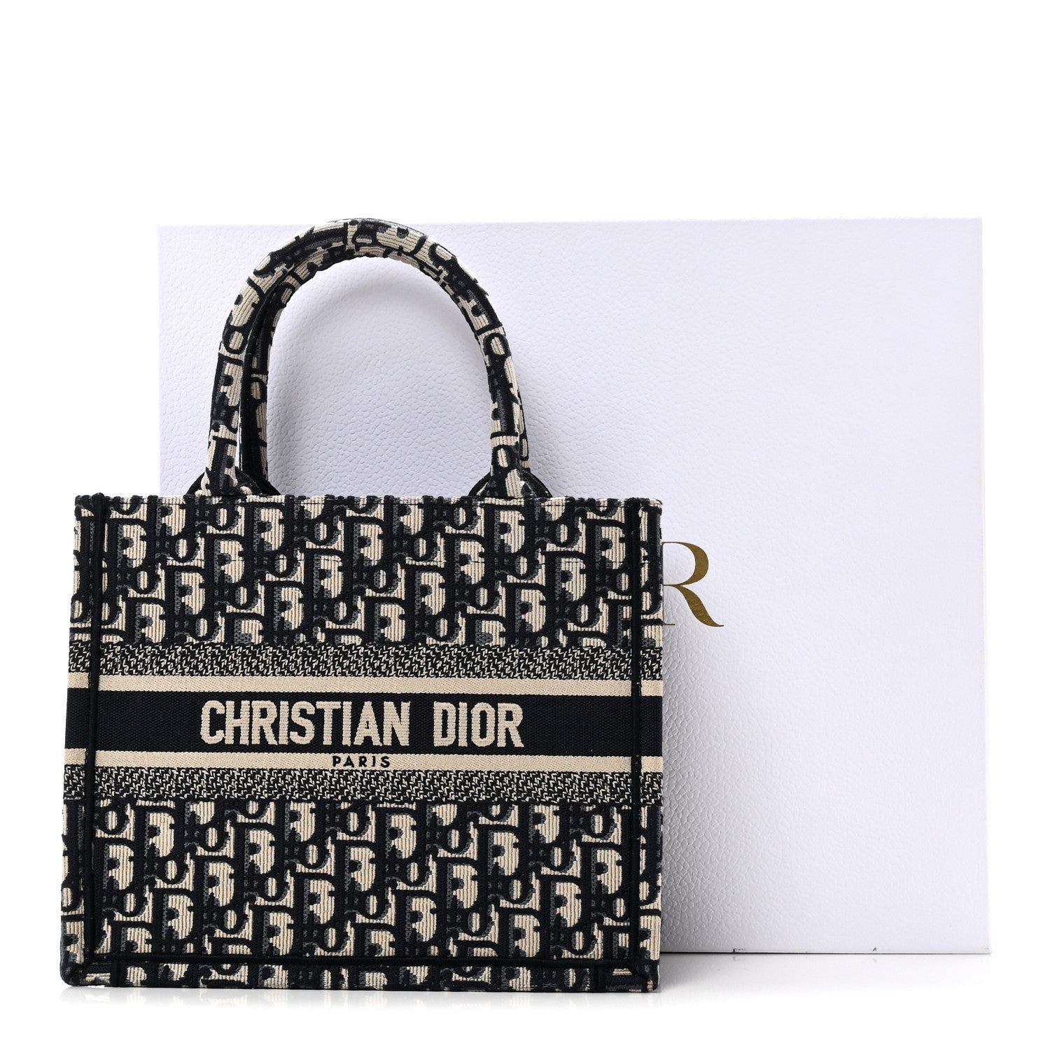 Christian Dior Oblique Small Book Tote Blue Multicolor 1884169