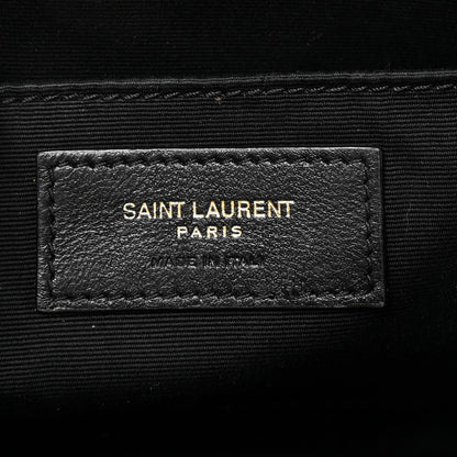 Saint Laurent Suede Matelasse Monogram Lou Camera Bag Cinnamon 6 of 9