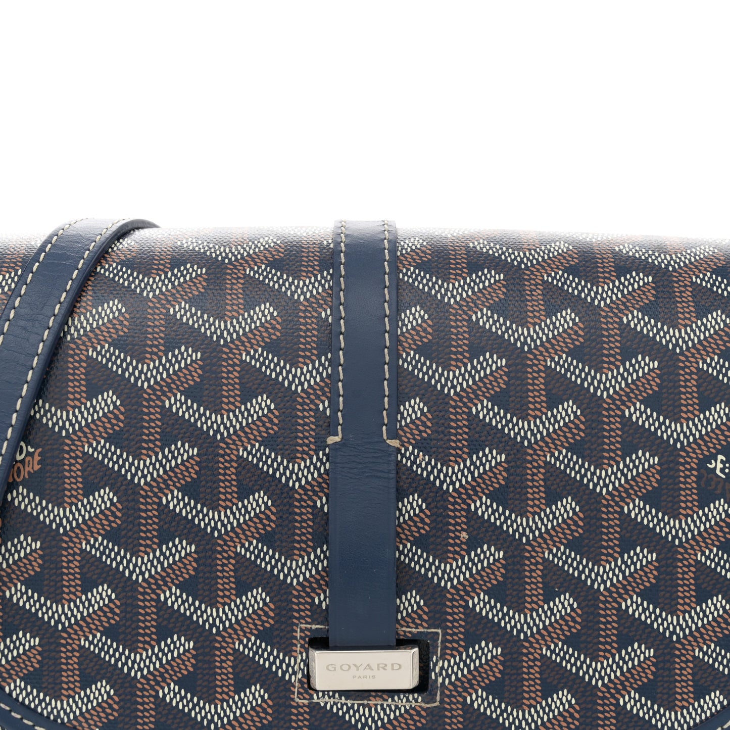 Goyardine Belvedere II PM Messenger Bag Navy