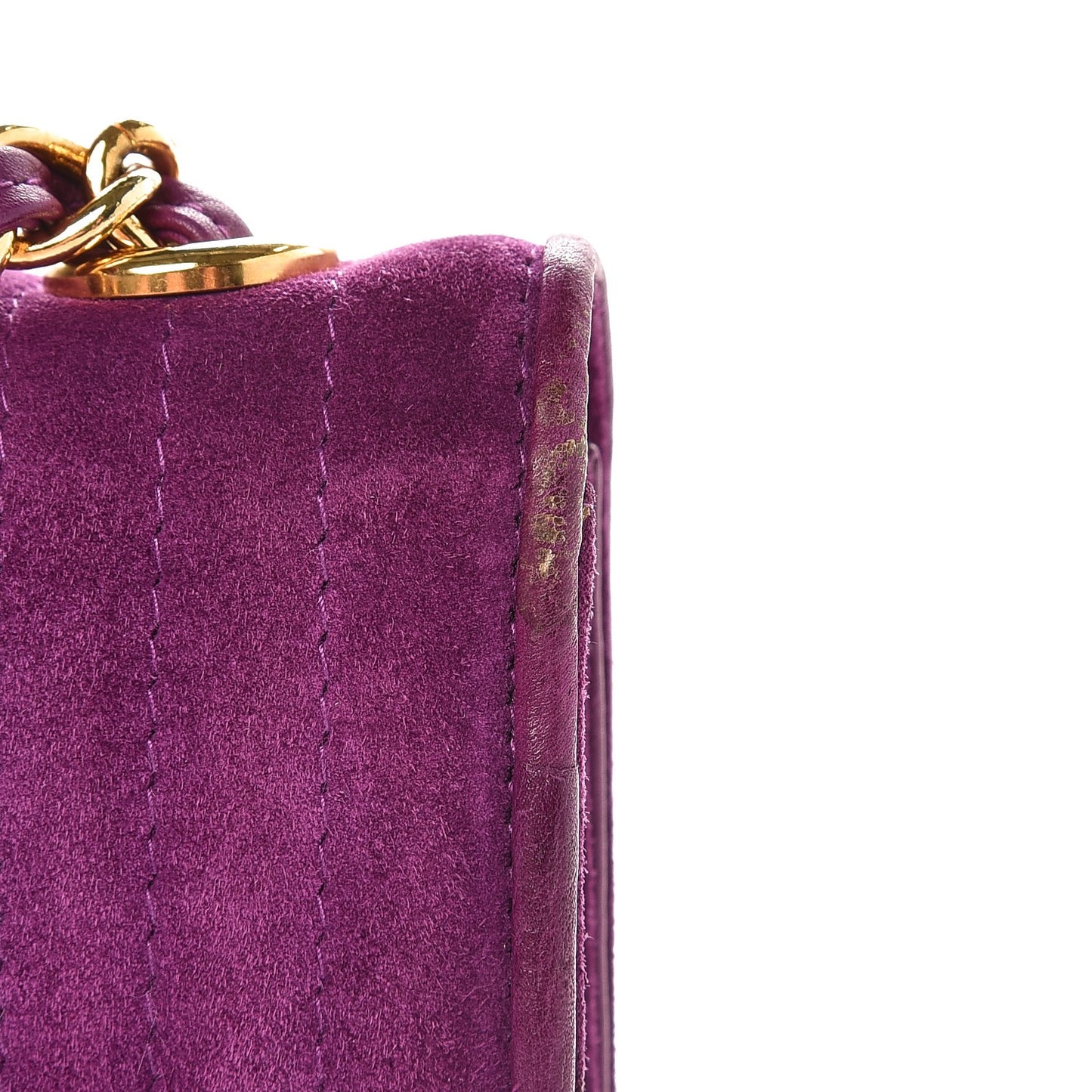 Suede Timeless Mini Flap Purple