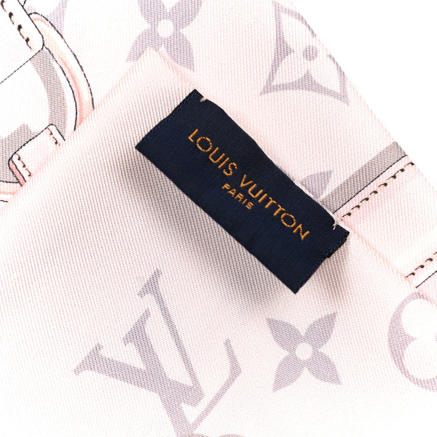 Silk Monogram Confidential Bandeau Light Pink
