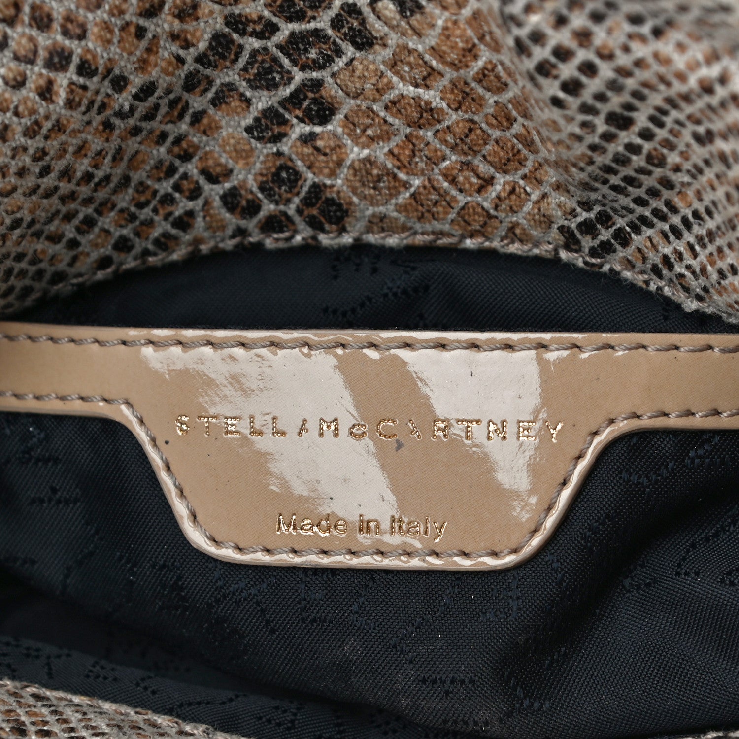 Stella McCartney Eco Python Falabella Crossbody Bag Camel 6 of 10
