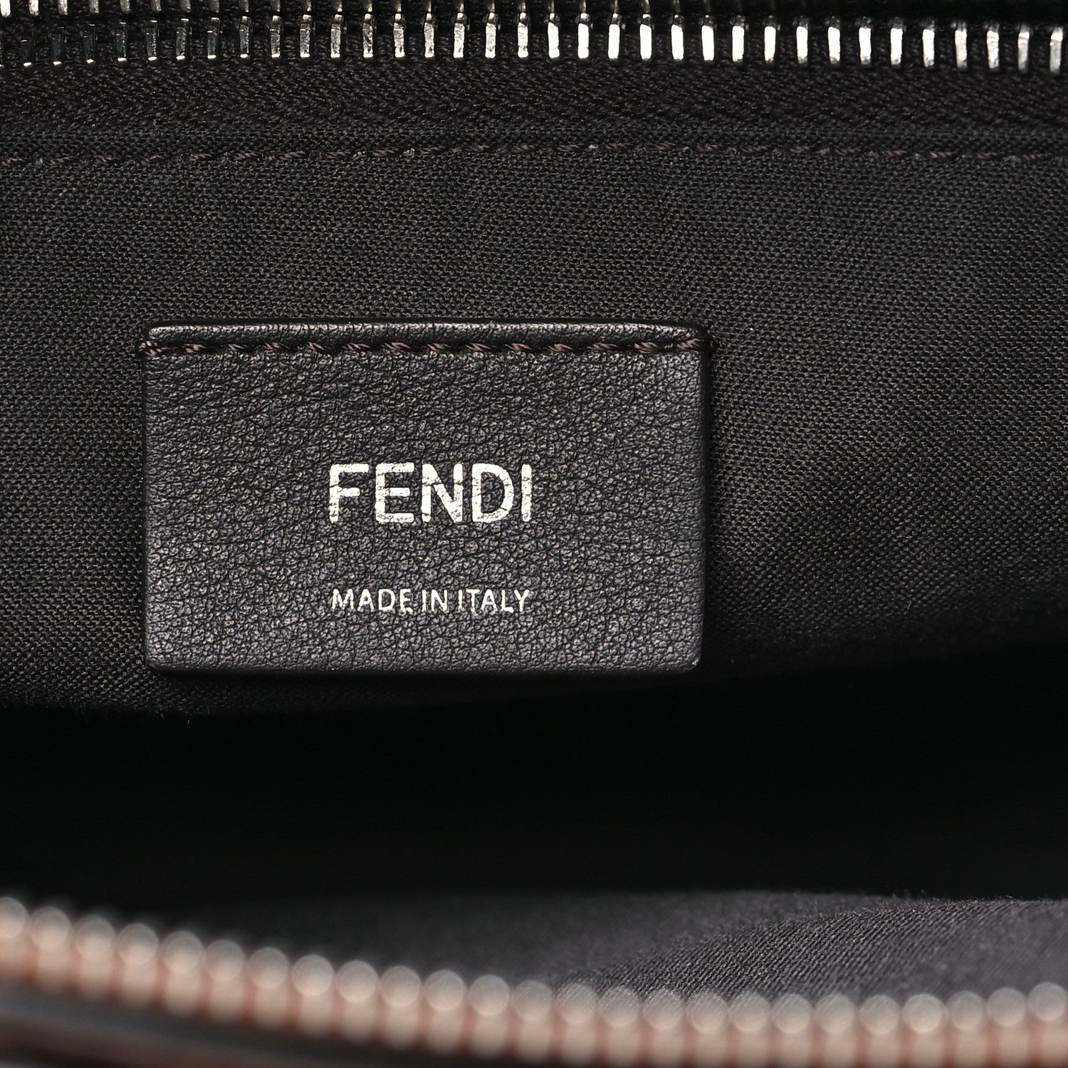 Fendi Vitello King Logo Embossed Medium By The Way Boston Bag Cuoio 6 of 10