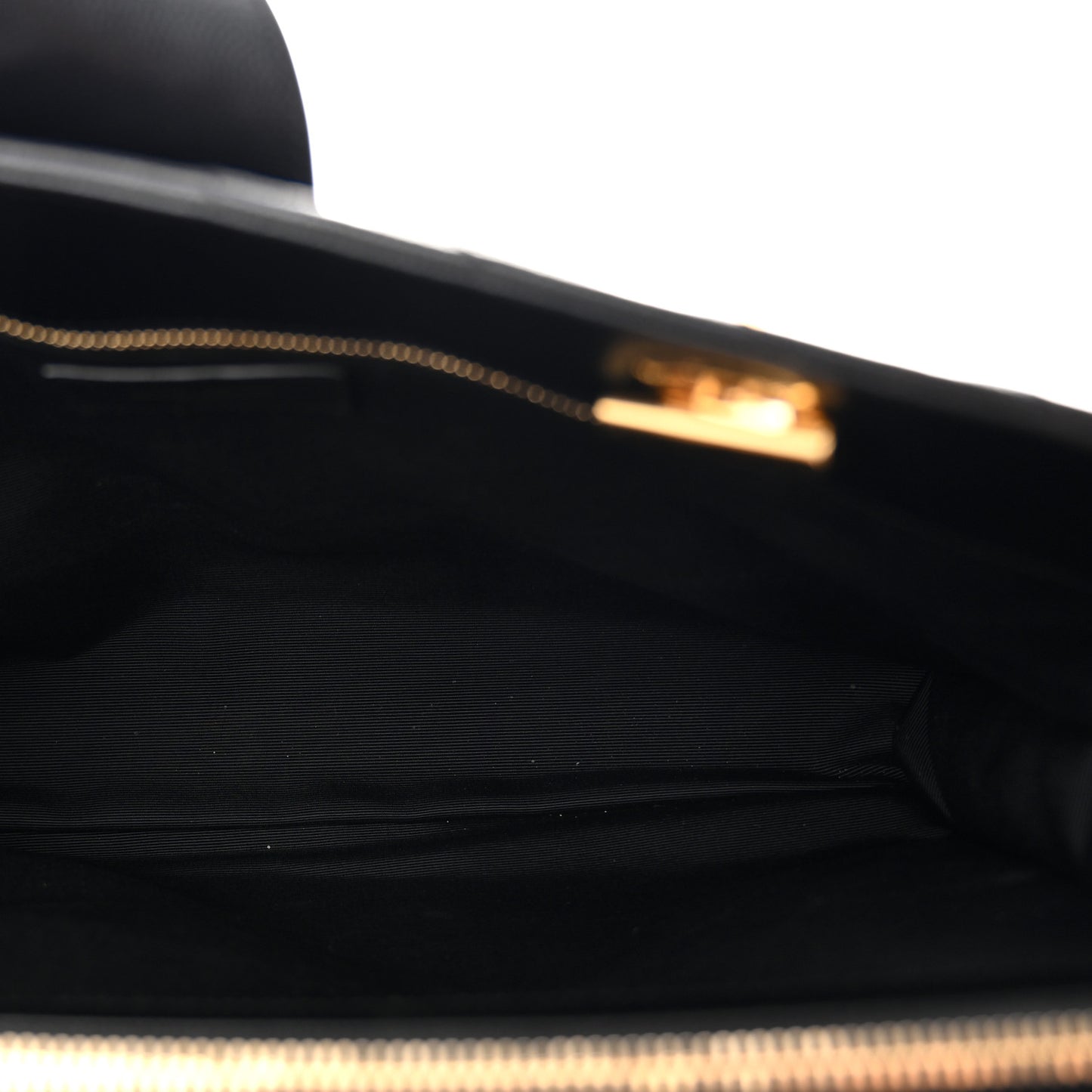 Grain De Poudre Matelasse Chevron Monogram Shopping Bag Black