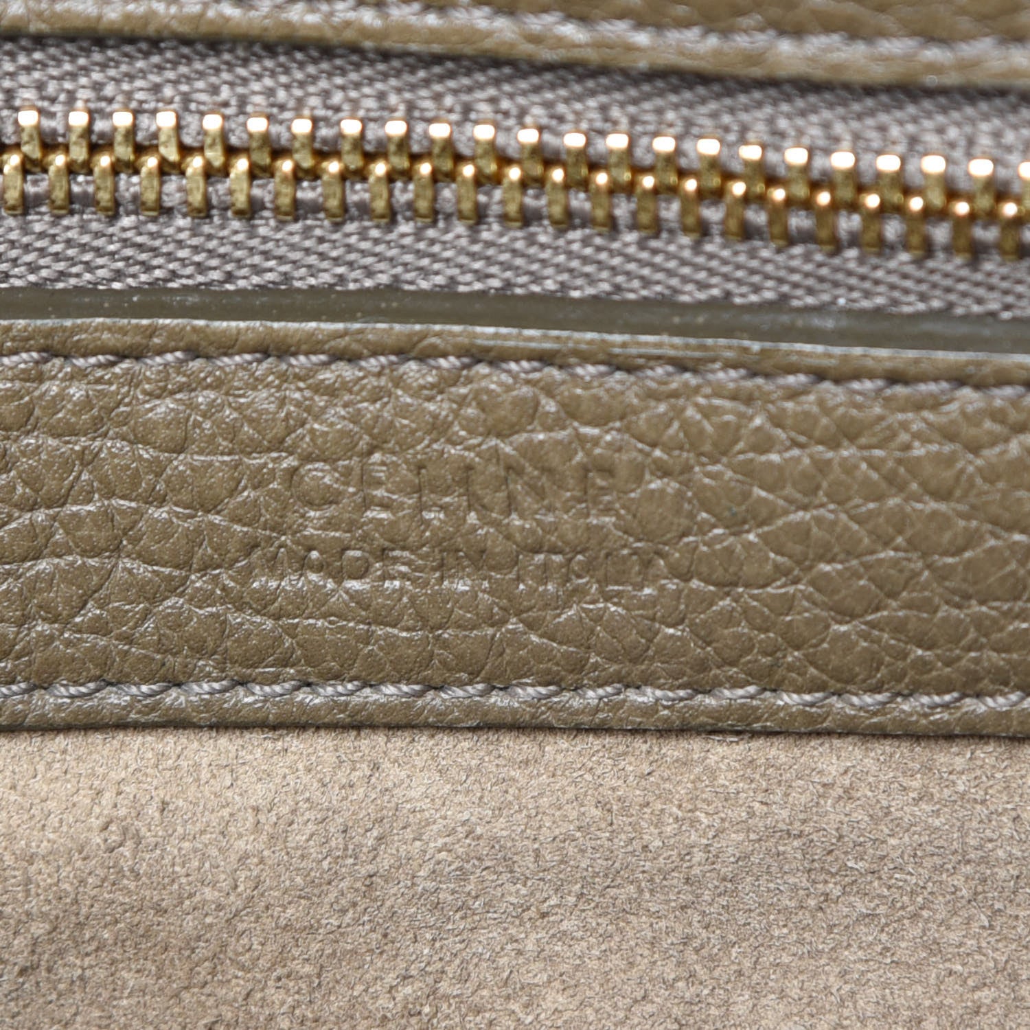 Celine Soft Grained Calfskin Small Belt Cabas Phantom Taupe 9 of 18