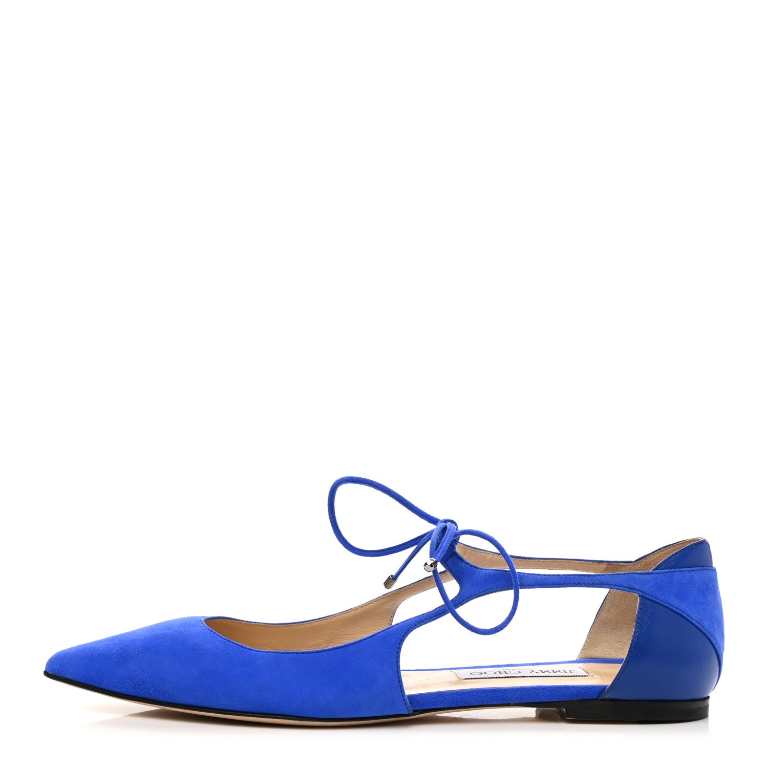 Jimmy Choo Suede Vanessa Flats 40 Cobalt Blue 1 of 7