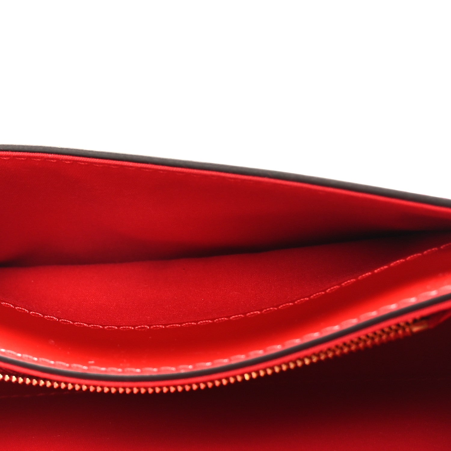 Louis Vuitton Patent Calfskin Chain Louise PM Rouge 7 of 9