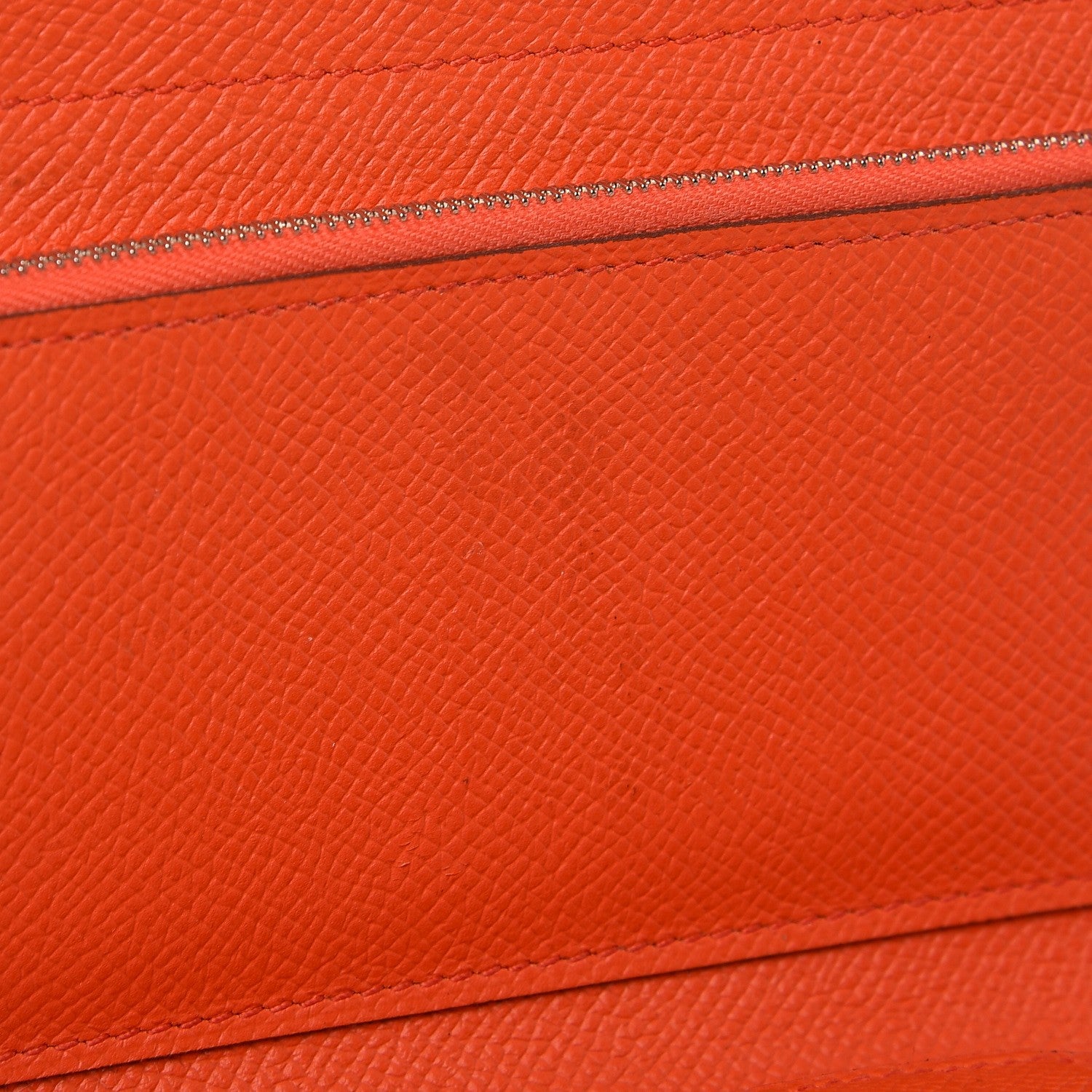 Hermes Epsom Medium Kelly Wallet Orange Poppy 9 of 10