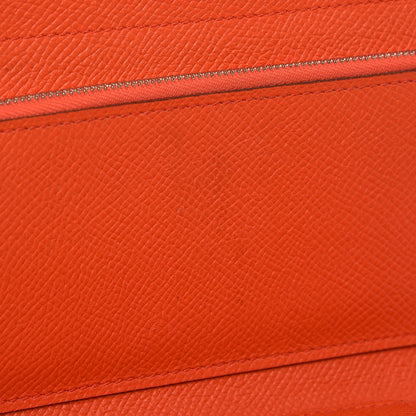 Hermes Epsom Medium Kelly Wallet Orange Poppy 9 of 10
