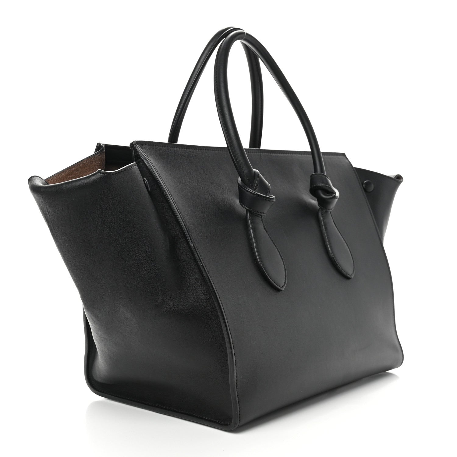 Celine Smooth Calfskin Small Tie Knot Tote Black 3 of 13