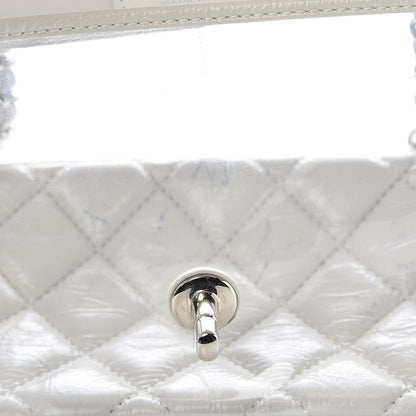 Chanel Crumpled Calfskin PVC Quilted Backpack White 10 of 13