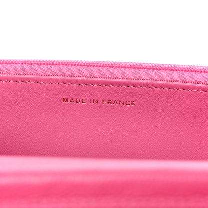 Chanel Caviar Quilted Wallet on Chain WOC Fuchsia 7 of 12