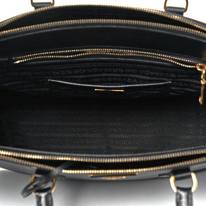 Prada Saffiano Medium Galleria Double Zip Tote Black 5 of 9