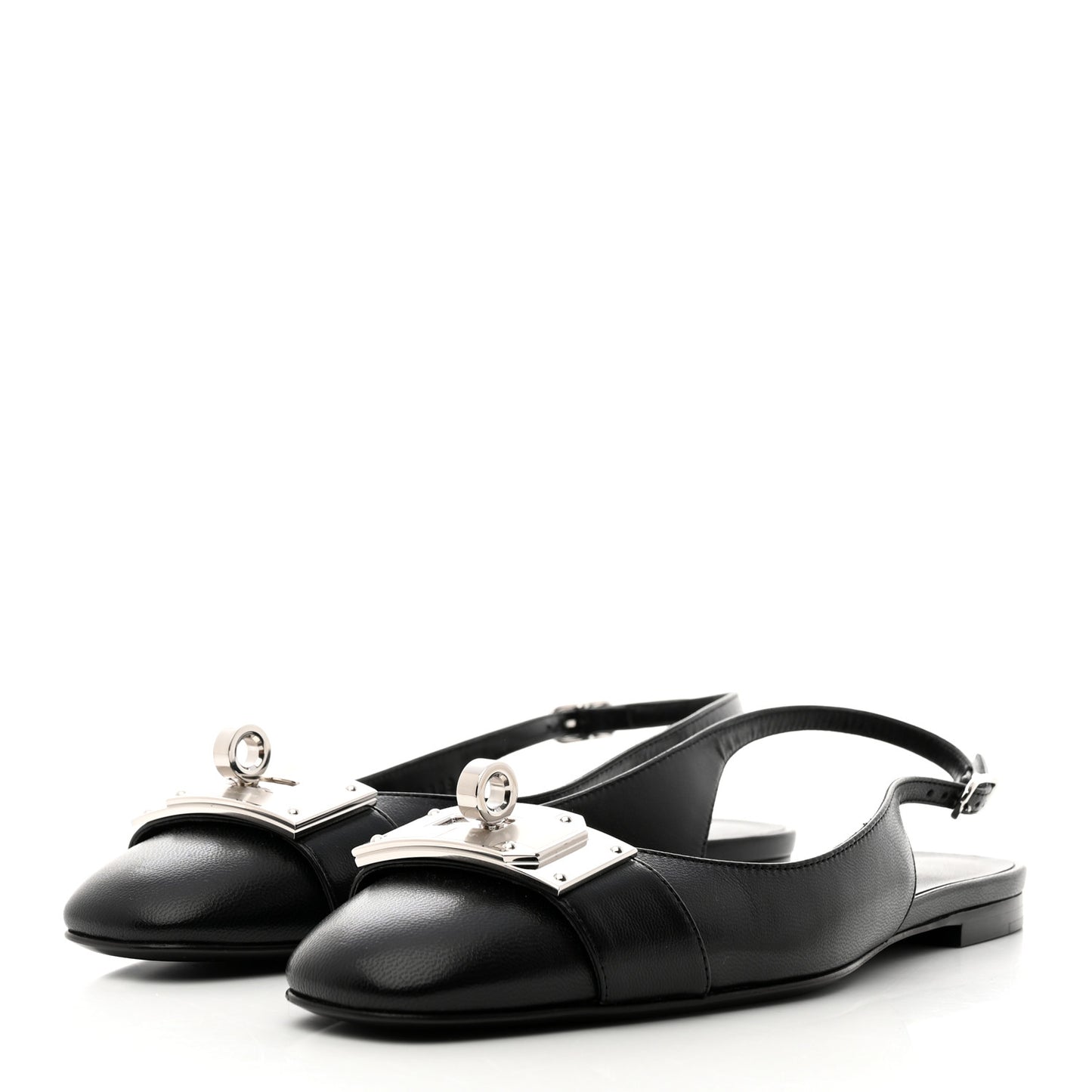Goatskin Innocente Slingback Mules 39 Black