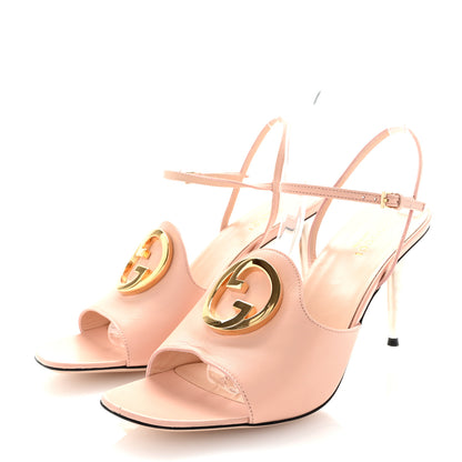 Gucci Malaga Kid Blondie 85mm Slingback Sandals 40 Pastel Pink 4 of 9