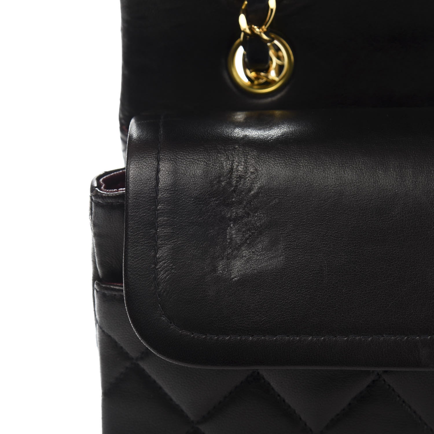 Chanel Lambskin Quilted Medium Double Flap Black 9 of 17