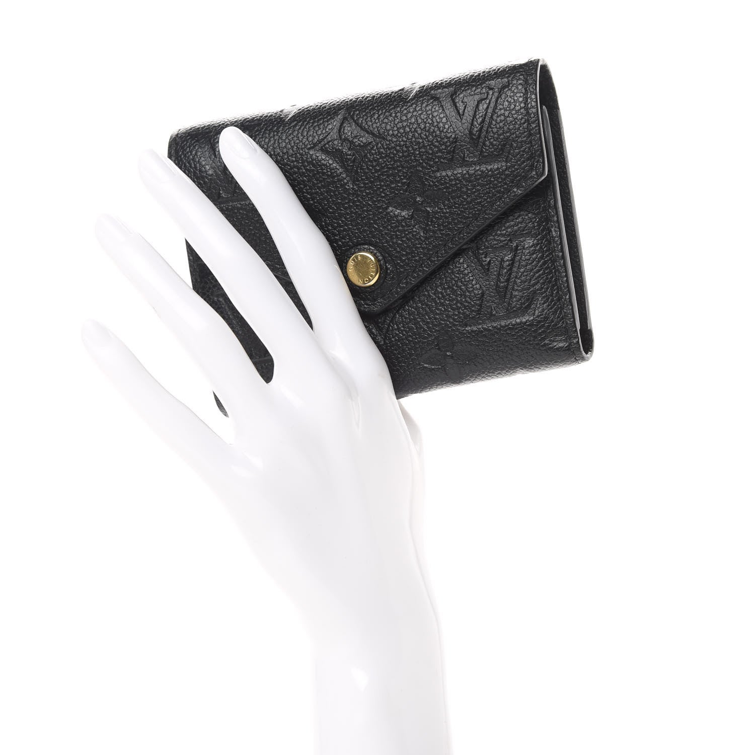 Louis Vuitton Empreinte Victorine Wallet Black 2 of 9