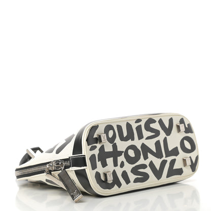 Louis Vuitton Graffiti Alma MM Black 4 of 10
