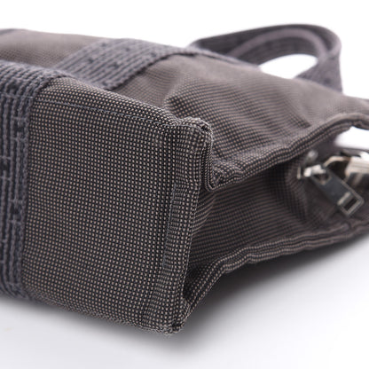 Hermes Canvas Herline PM Tote Grey 8 of 9