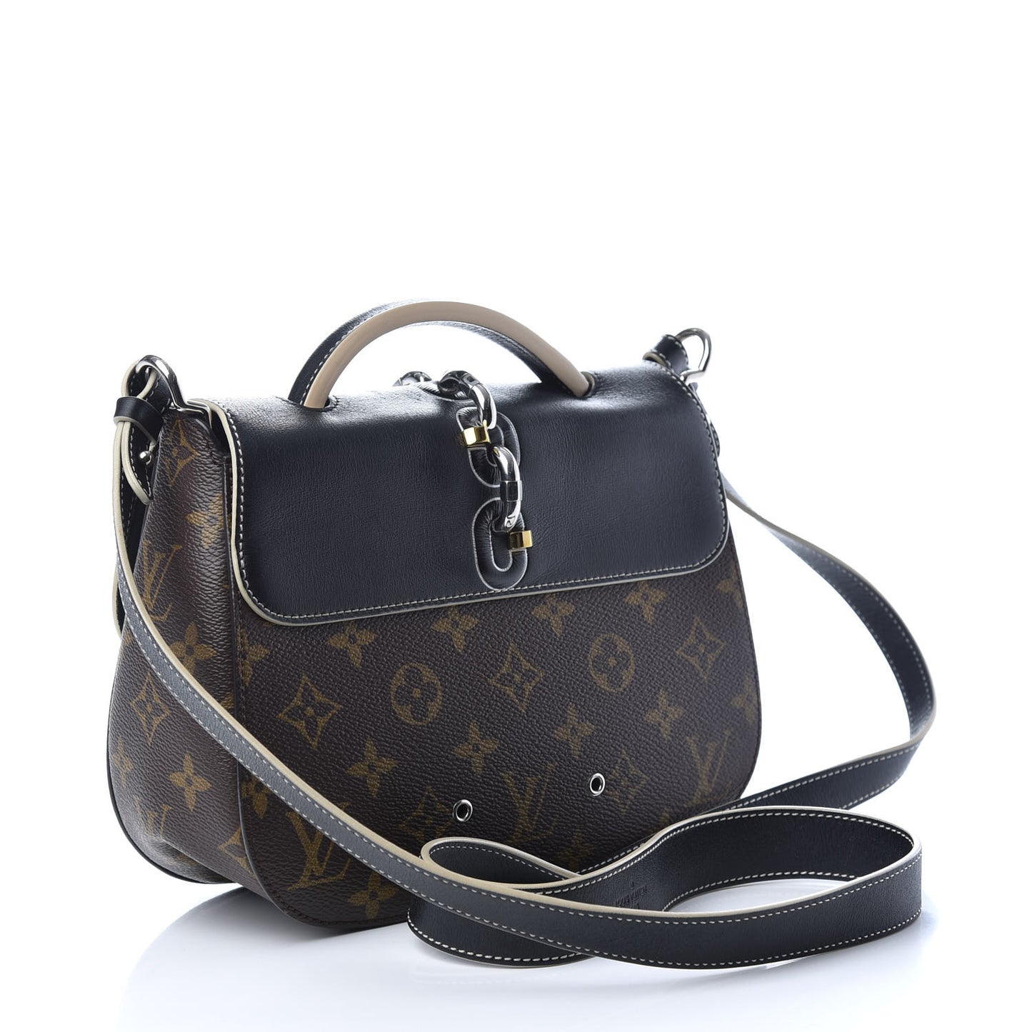 Calfskin Monogram Chain It Bag PM Black