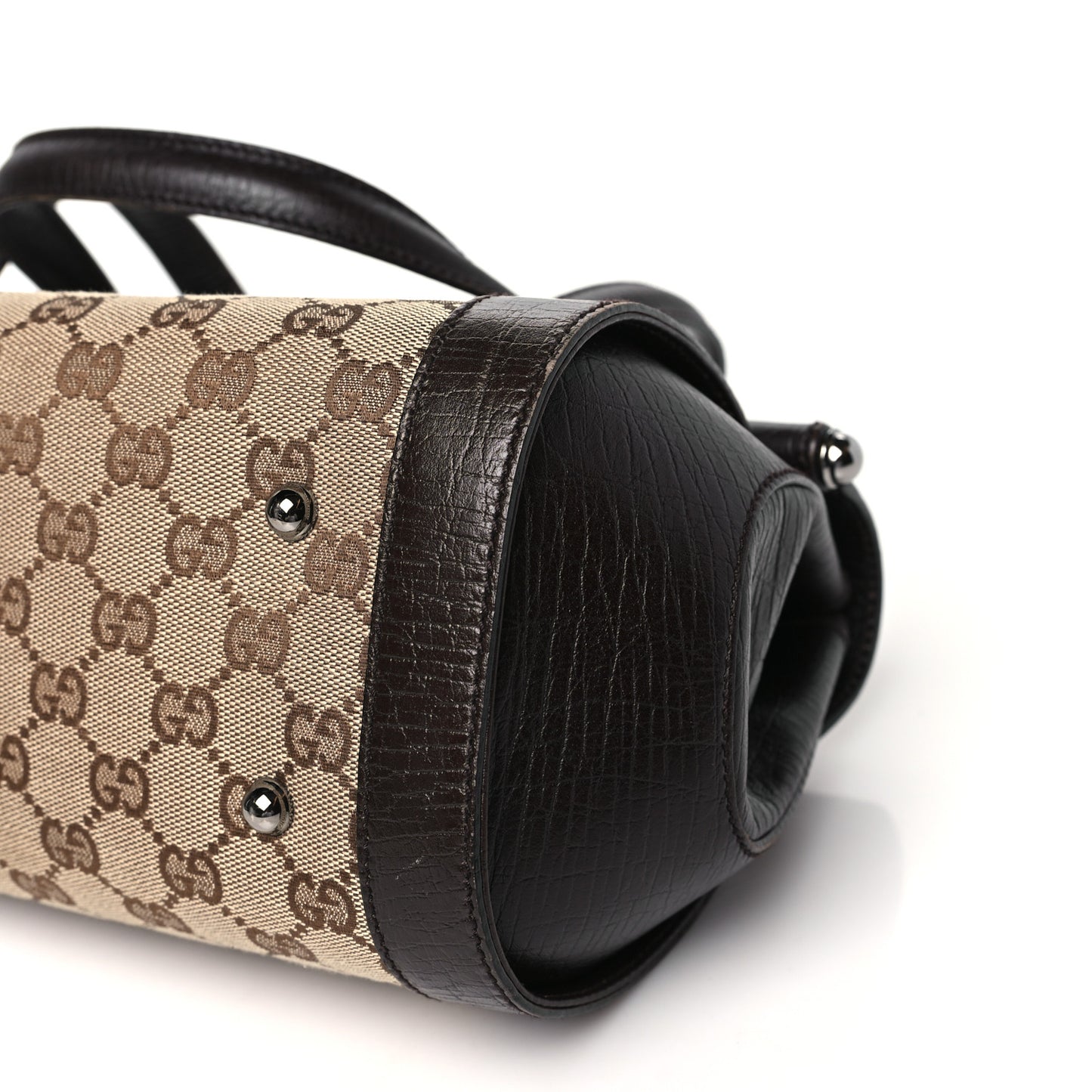 Monogram Bamboo Bullet Bag Dark Brown