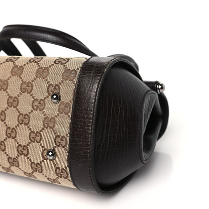Gucci Monogram Bamboo Bullet Bag Dark Brown 10 of 15